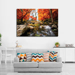 Stunning Autumn Waterfall Wall Art