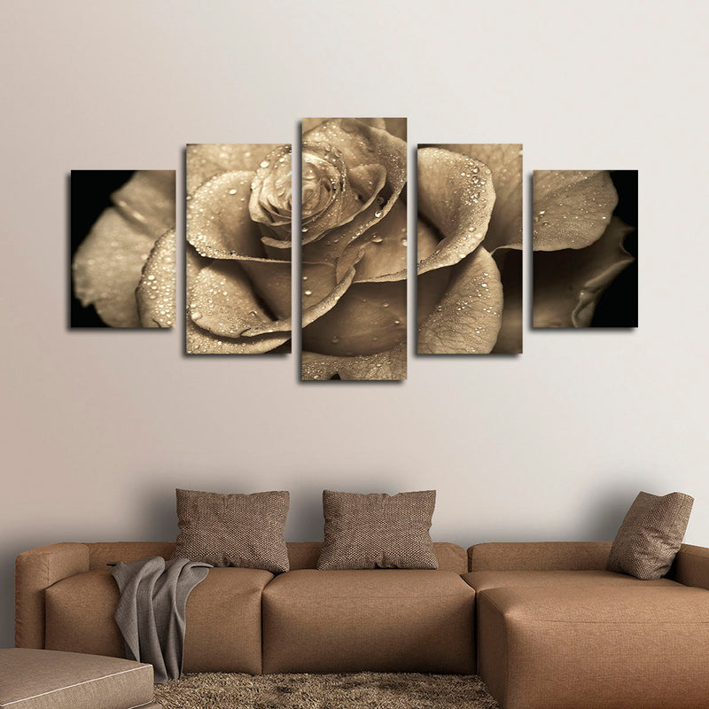 Retro Rose Wall Art
