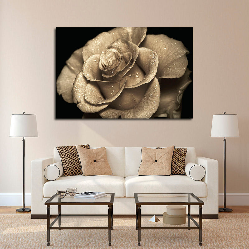 Retro Rose Wall Art
