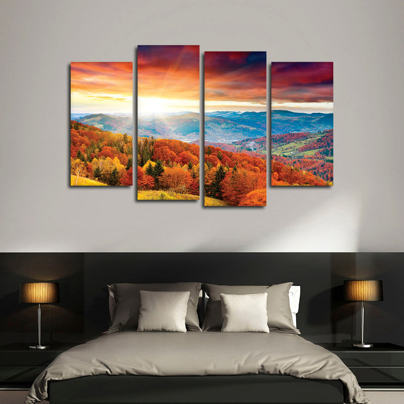 Mountain With Trees Wall Art