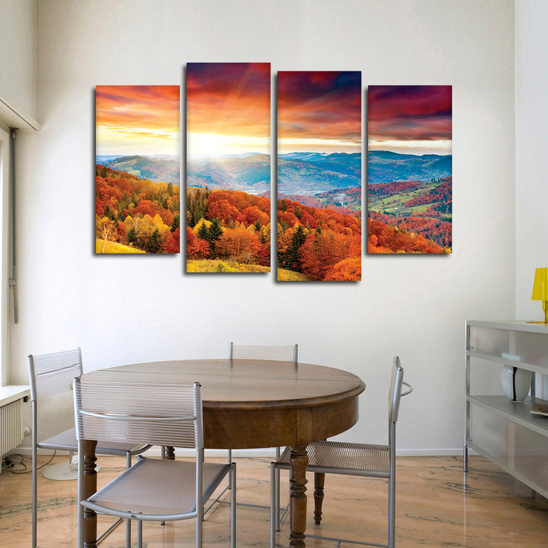 Mountain With Trees Wall Art