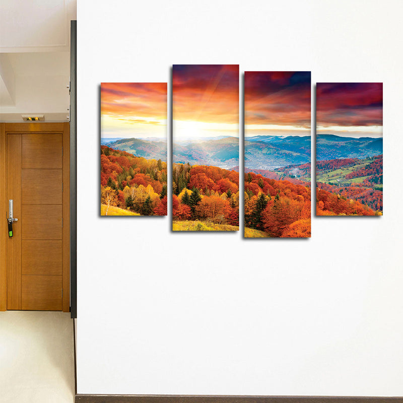 Mountain With Trees Wall Art