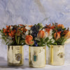 Stripey bee pot, large