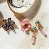 Gem quartz earrings