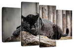 Lounging Black Panther Wall Art