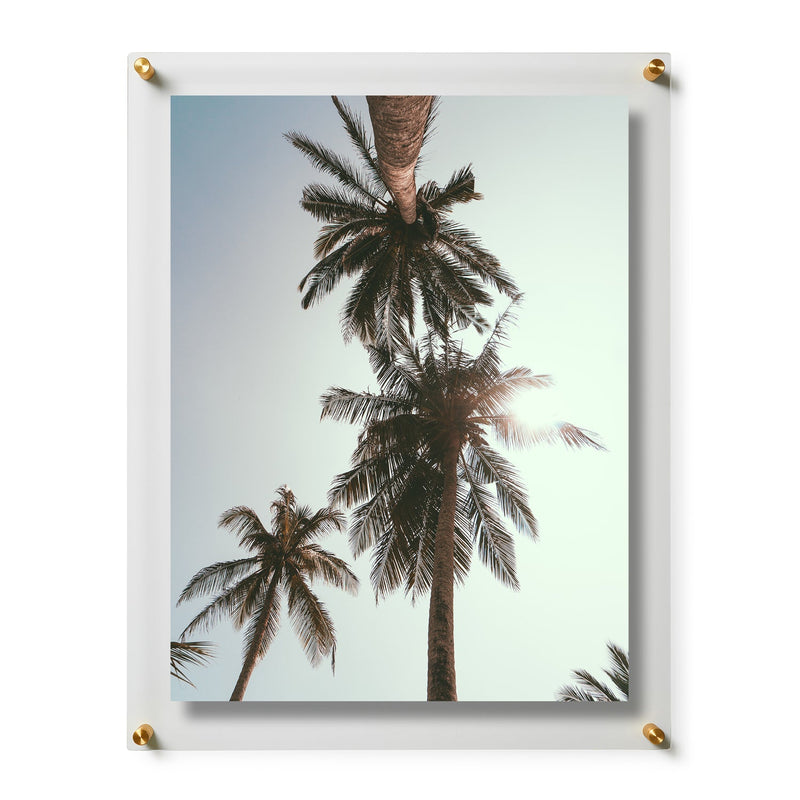 18x24" Photo Floating Acrylic Clear Picture Frame (Frame Size 21x27")
