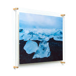 18x24" Photo Floating Acrylic Clear Picture Frame (Frame Size 21x27")