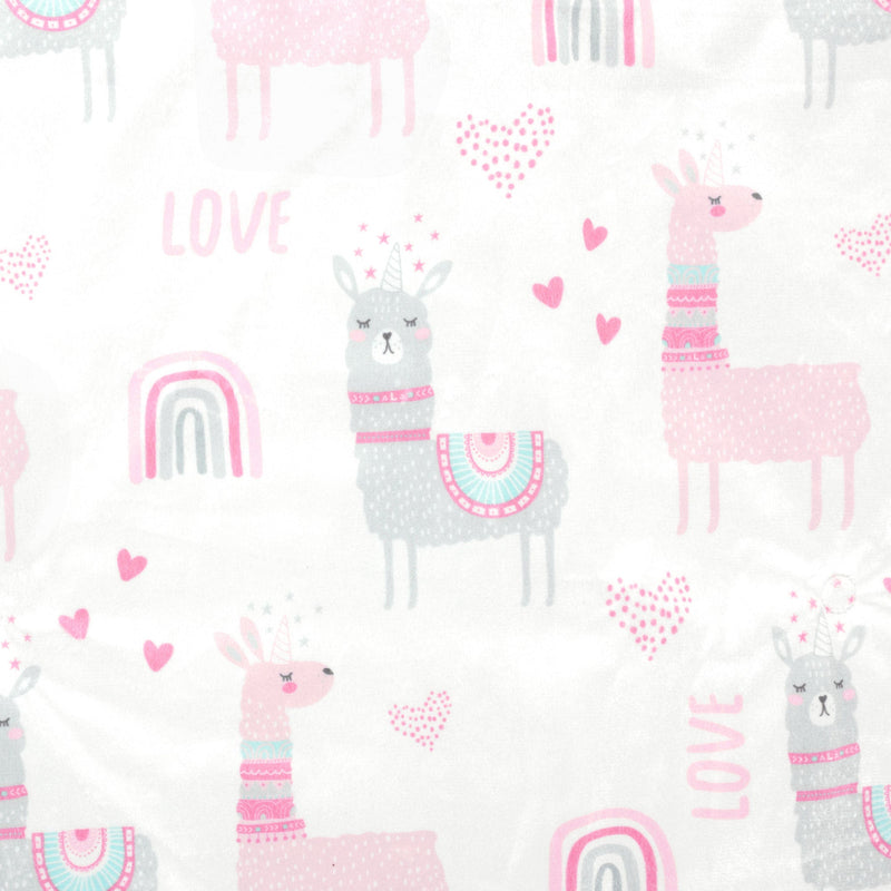 Llama Love Soft & Plush Oversized Baby Blanket