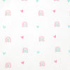Llama Love Rainbow Soft & Plush Fitted Crib Sheet