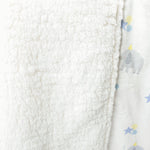 Elephant Balloon Soft Sherpa Baby Blanket