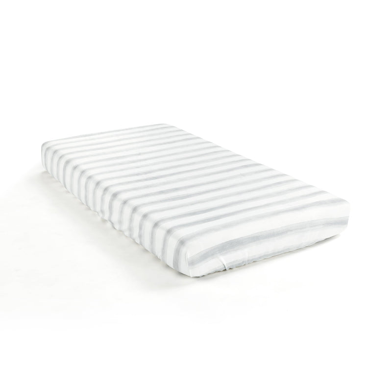 Watercolor Stripe Soft & Plush Fitted Crib Sheet