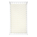 Boho Metallic Hearts All Over Soft & Plush Fitted Crib Sheet