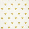 Boho Metallic Hearts All Over Soft & Plush Fitted Crib Sheet