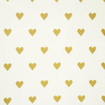Boho Metallic Hearts All Over Soft & Plush Fitted Crib Sheet