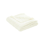 Cable Soft Knitted Ruffle Baby Blanket