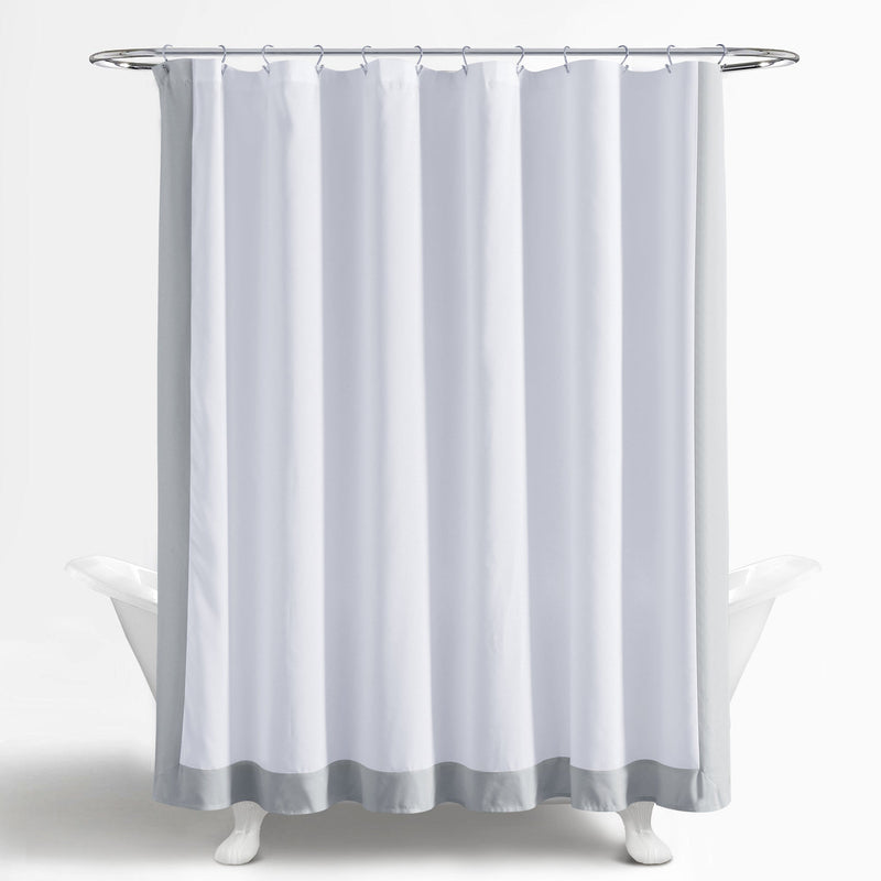 Block Border Shower Curtain