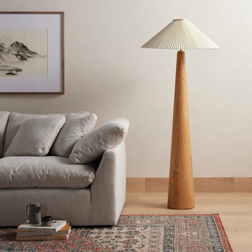 Nora Light Oak Floor Lamp | ready to ship!