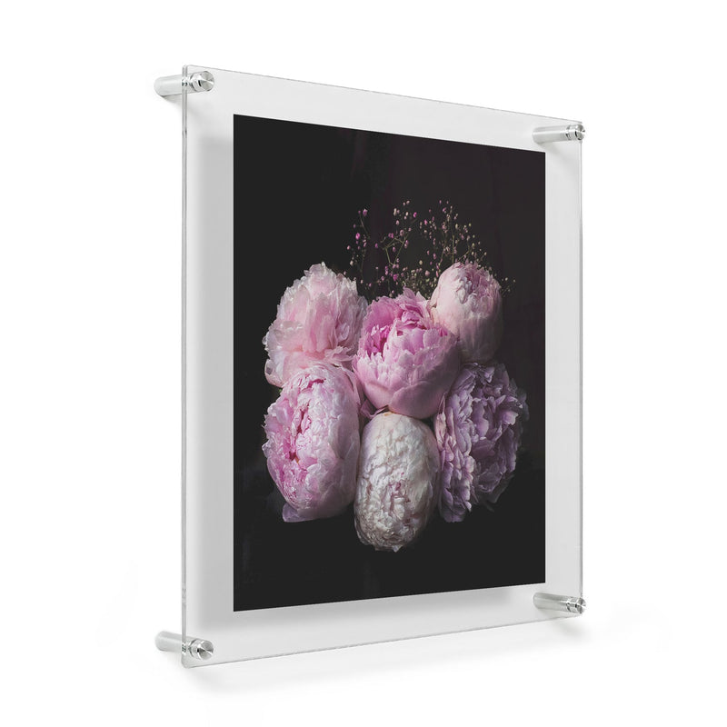 Double Panel Acrylic Floating Wall Frames - CHOOSE YOUR SIZE (Silver/Gold)