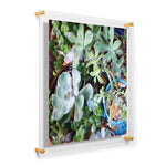 Double Panel Acrylic Floating Wall Frames - CHOOSE YOUR SIZE (Silver/Gold)