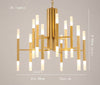 Mirodemi® Gold/Black Postmodern LED Chandelier For Living Room, Lobby, Restaurant