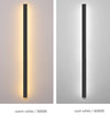 MIRODEMI® Black Outdoor Waterproof Antirust Aluminum Long LED Wall Lamp For Villa porch