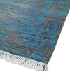2.6x4 Fine Hand Knotted Rust and Blue Traditional Vintage Persian Style Antique Wool and Silk Rug | AGR27