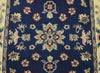 2.6x8 Blue and Beige Fine Runner Hand Knotted Area Rug | Floral Design Made with Fine Wool