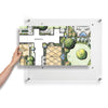 Single Acrylic Magnet Wall Frame - CHOOSE YOUR SIZE (Silver/Gold)