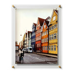 Single Acrylic Magnet Wall Frame - CHOOSE YOUR SIZE (Silver/Gold)