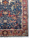 Hand-Knotted AfghanI Bidjar Ghazni Wool Rug – 6'7" x 9'10" – Elegant Floral Design