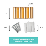 Double Panel Acrylic Floating Wall Frames - CHOOSE YOUR SIZE (Silver/Gold)