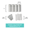 Double Panel Acrylic Floating Wall Frames - CHOOSE YOUR SIZE (Silver/Gold)