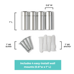 Double Panel Acrylic Floating Wall Frames - CHOOSE YOUR SIZE (Silver/Gold)