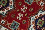 2.9x8 Hand Knotted Antique Kazak Runner Blue and Rust Traditional Tribal Armenian Rug | KZA6