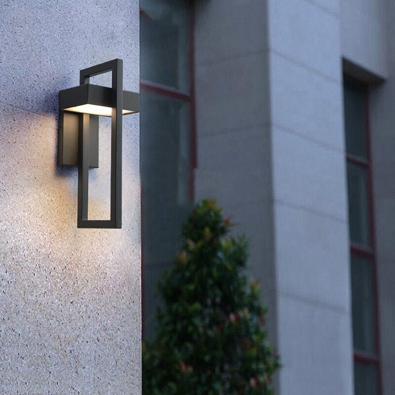 MIRODEMI® Black Retro Vintage Outdoor Waterproof LED Wall Lighting for Garden Porch