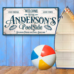 Personalized Poolside Party Sign II