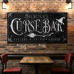 The Witch's Curse Bar Halloween Sign