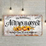 Family Autumn Harvest Thanksgiving Sign II
