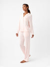 Women's Stretch-Knit Long Sleeve Bamboo Pajama Set