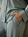 Women's Stretch-Knit Long Sleeve Bamboo Pajama Set