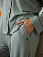 Women's Stretch-Knit Long Sleeve Bamboo Pajama Set