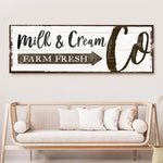 Farm Fresh Milk And Cream Co Sign
