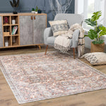 Urpi Rose & Brown Washable Area Rug