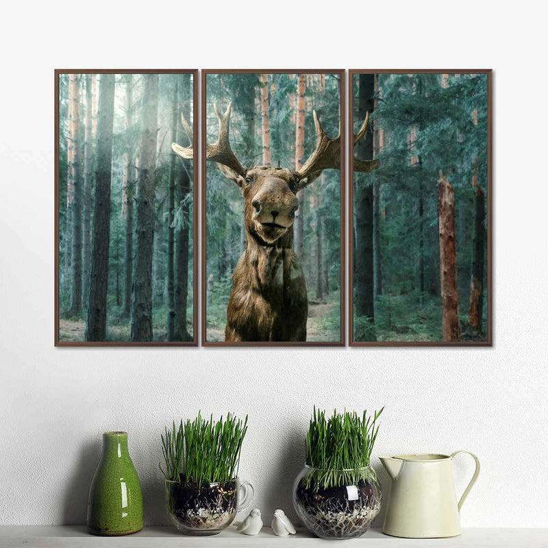 Wild Forest Moose Wall Art