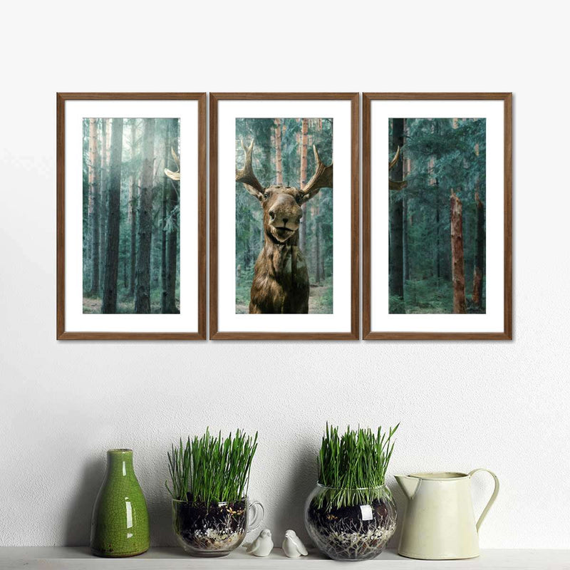 Wild Forest Moose Wall Art