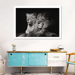 Lion And Lioness Mates Wall Art
