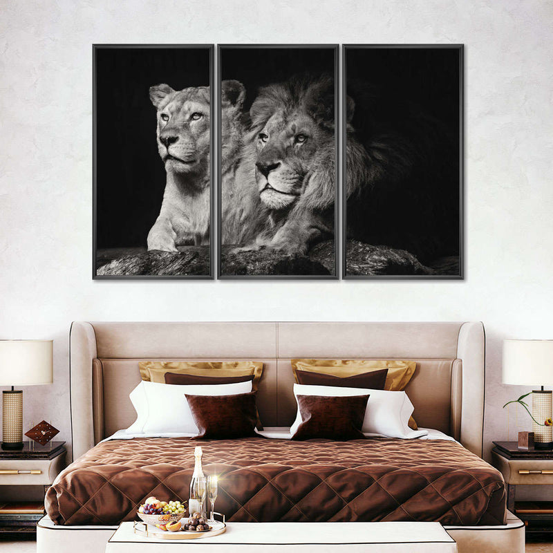 Lion And Lioness Mates Wall Art