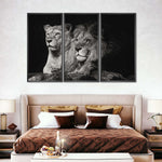 Lion And Lioness Mates Wall Art