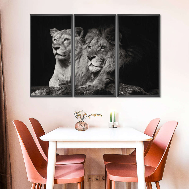 Lion And Lioness Mates Wall Art
