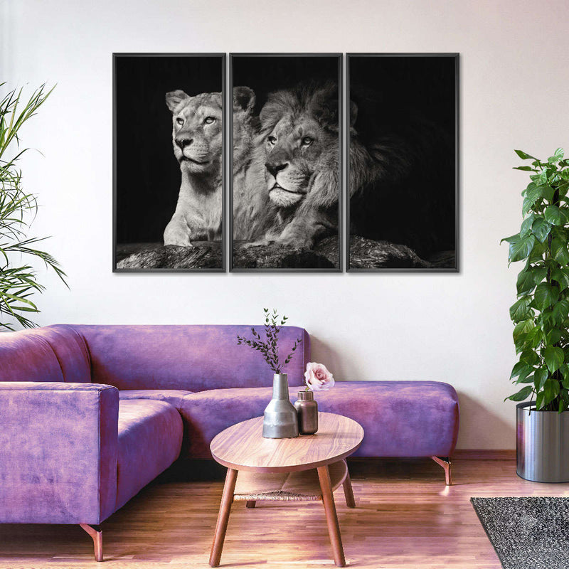 Lion And Lioness Mates Wall Art